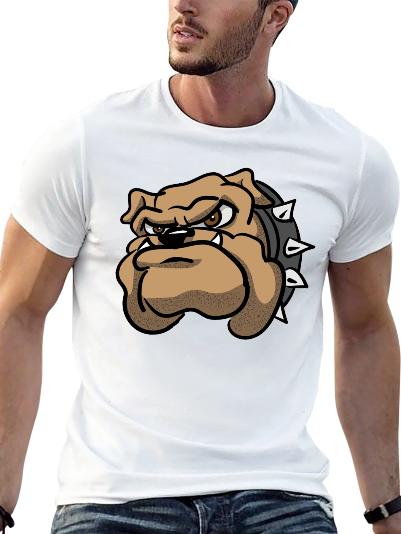 Bulldog Graphic Black T-Shirt