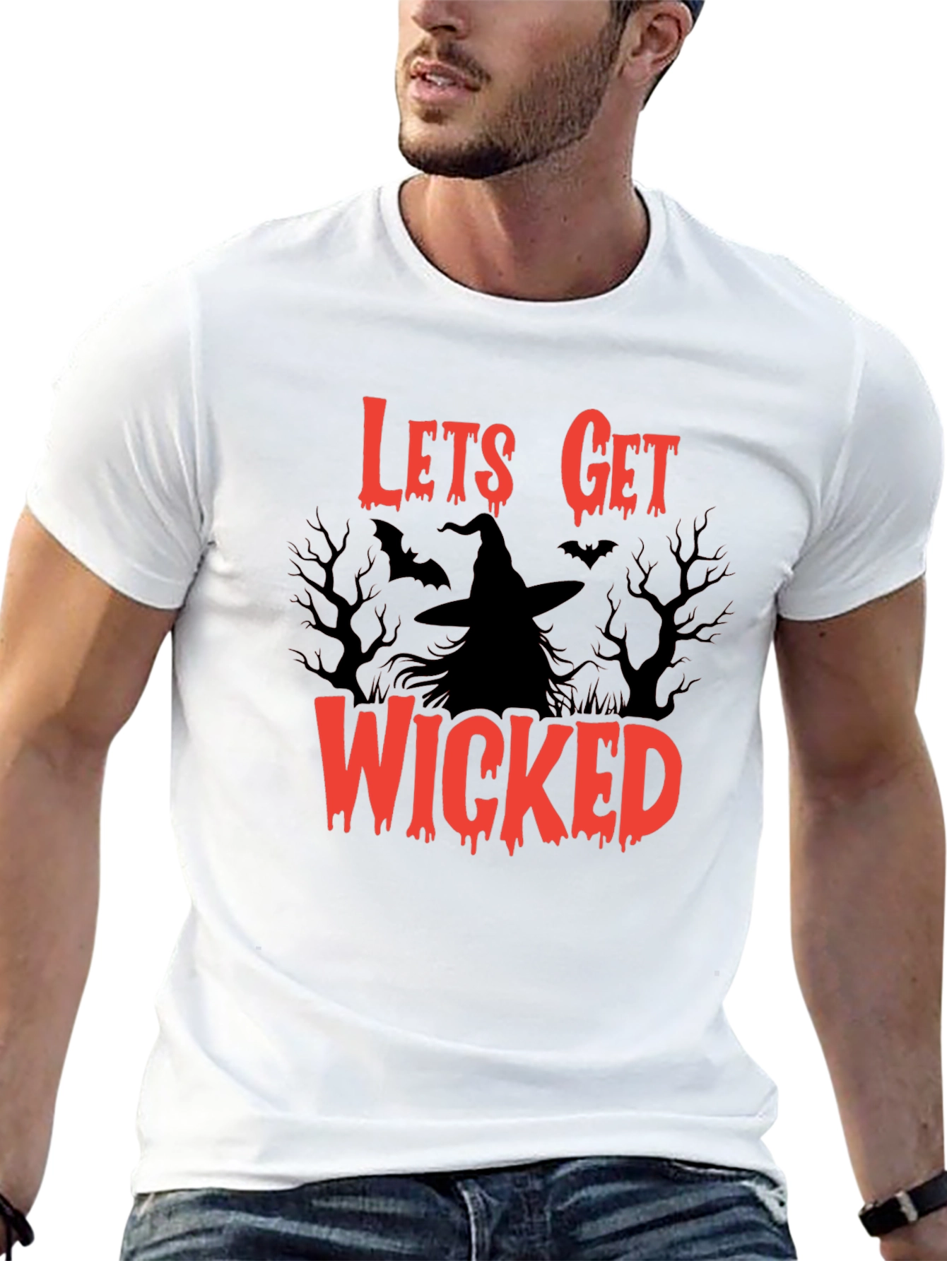 Lets Get Wicked T-Shirt - Halloween Witch Tee