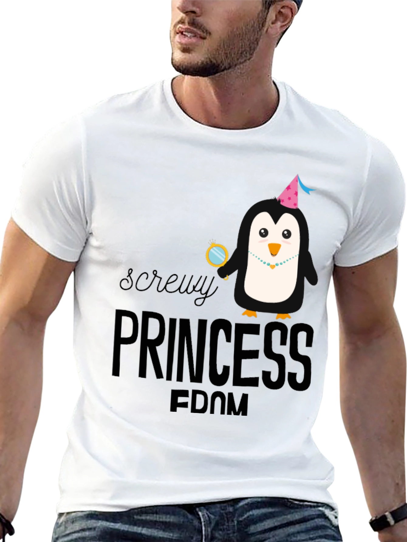 Screw Princessdom Penguin T-Shirt