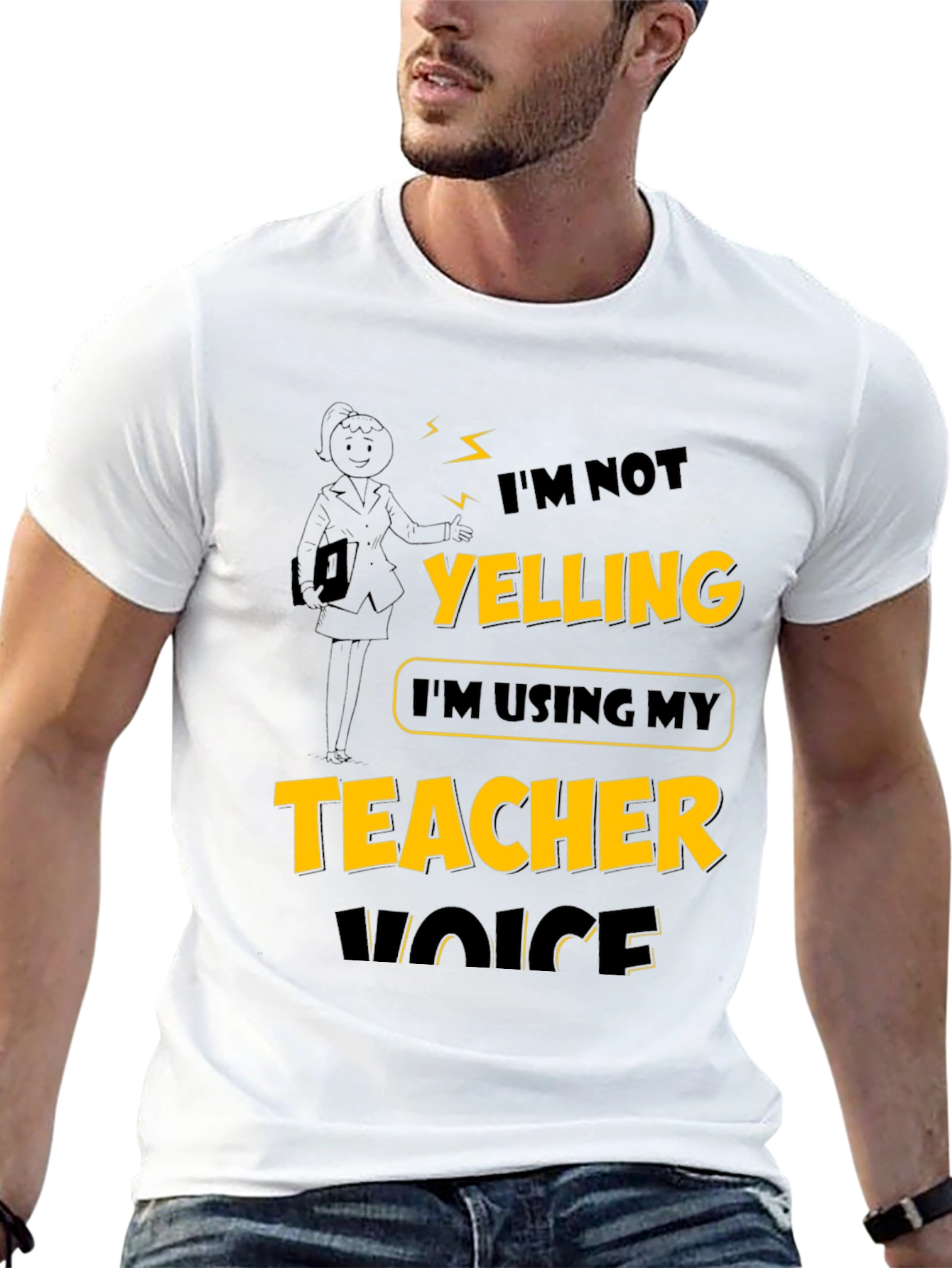 Teacher Voice T-Shirt: Funny Novelty Tee