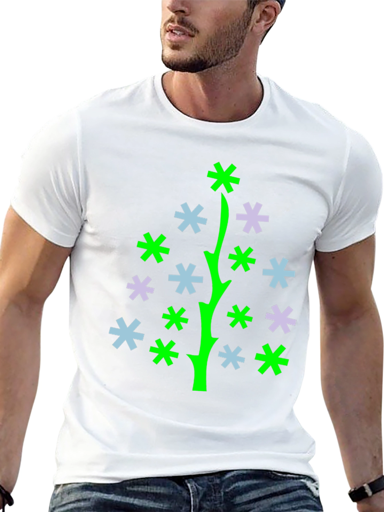 Abstract Christmas Tree Graphic Tee