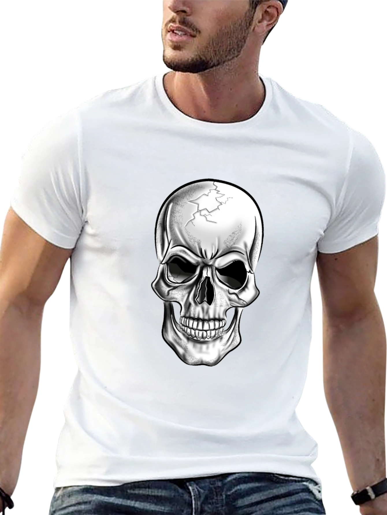 Skull Graphic Black T-Shirt