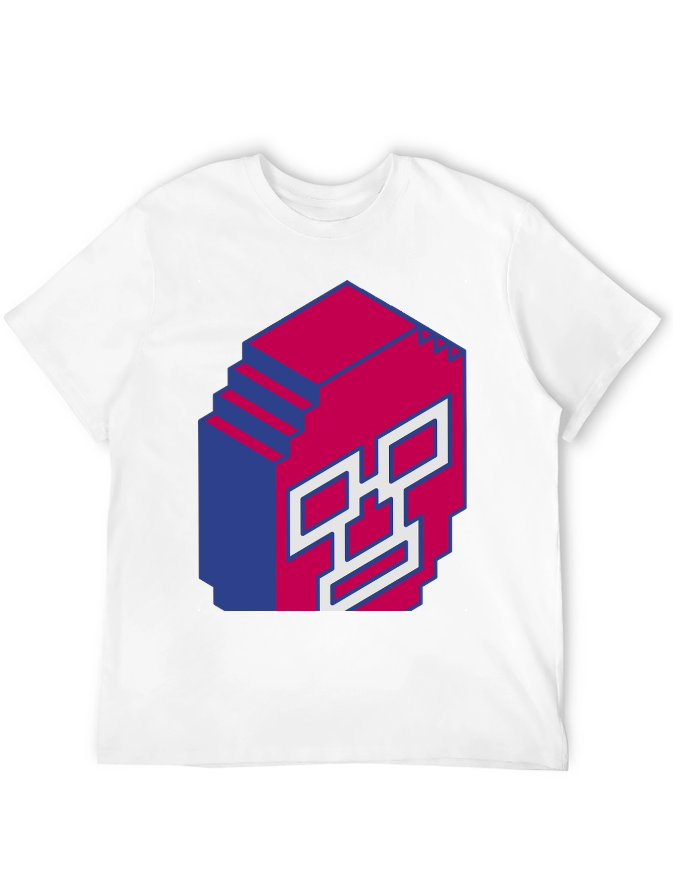 Pixel Art Skull Graphic T-Shirt