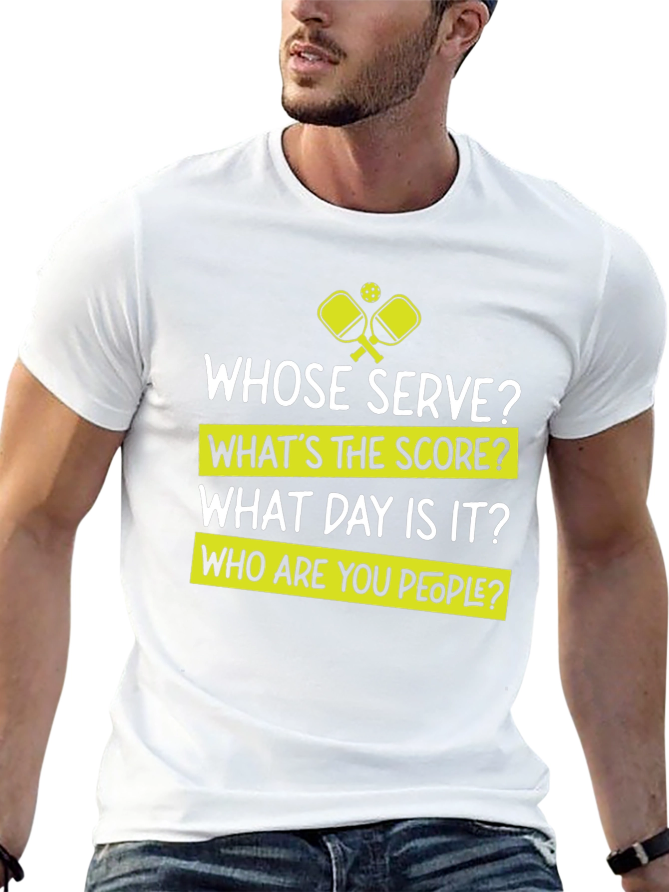 Funny Pickleball T-Shirt - Whose Serve Tee