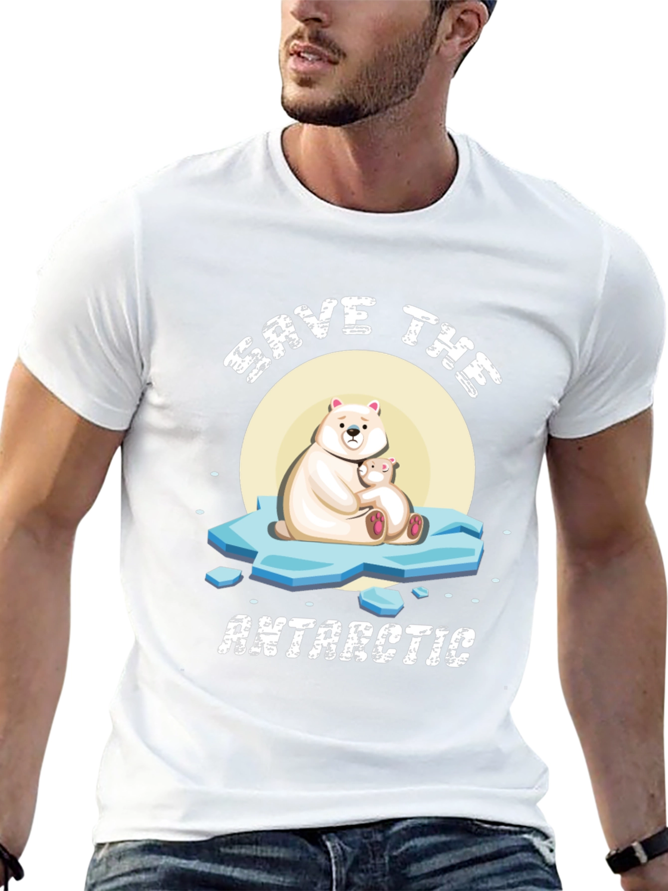 Save the Antarctic Graphic Tee - Black T-Shirt