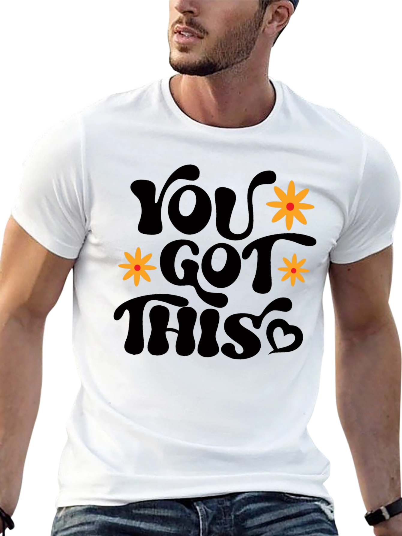 You Got This Graphic Tee - Retro Black T-Shirt
