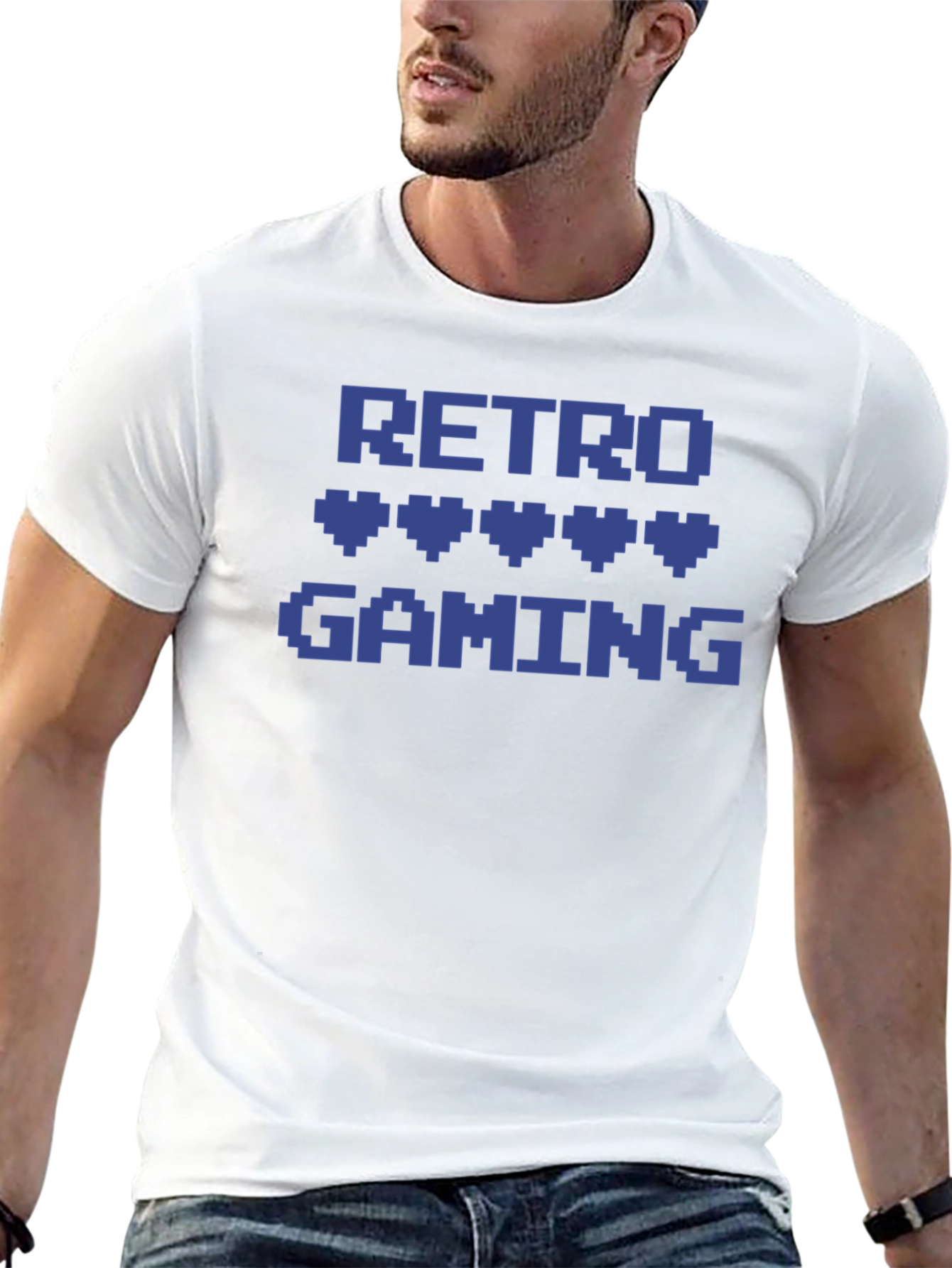Retro Gaming Pixel Heart T-Shirt - Gamer Style