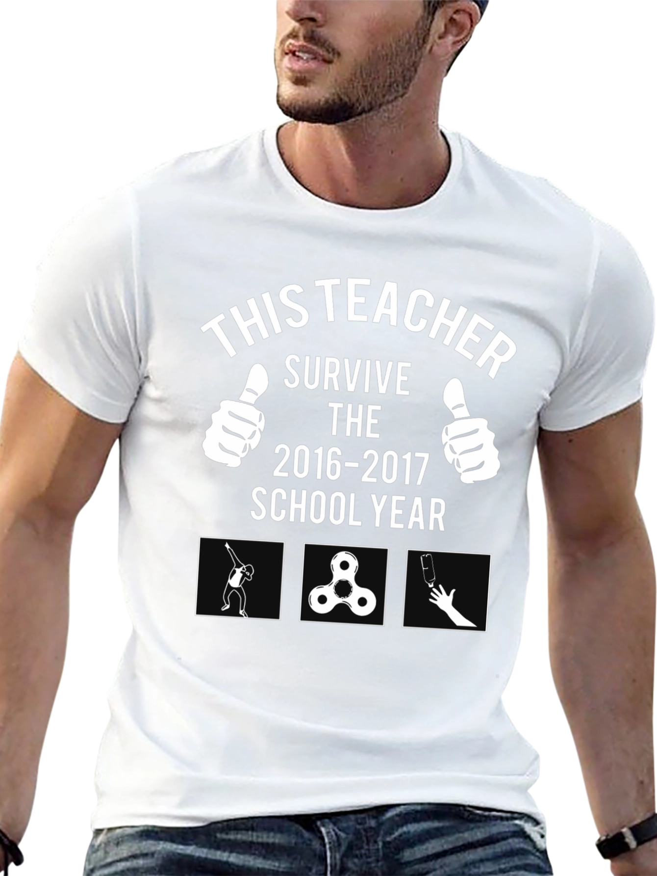 Funny Teacher Survive 2016-2017 School Year T-Shirt