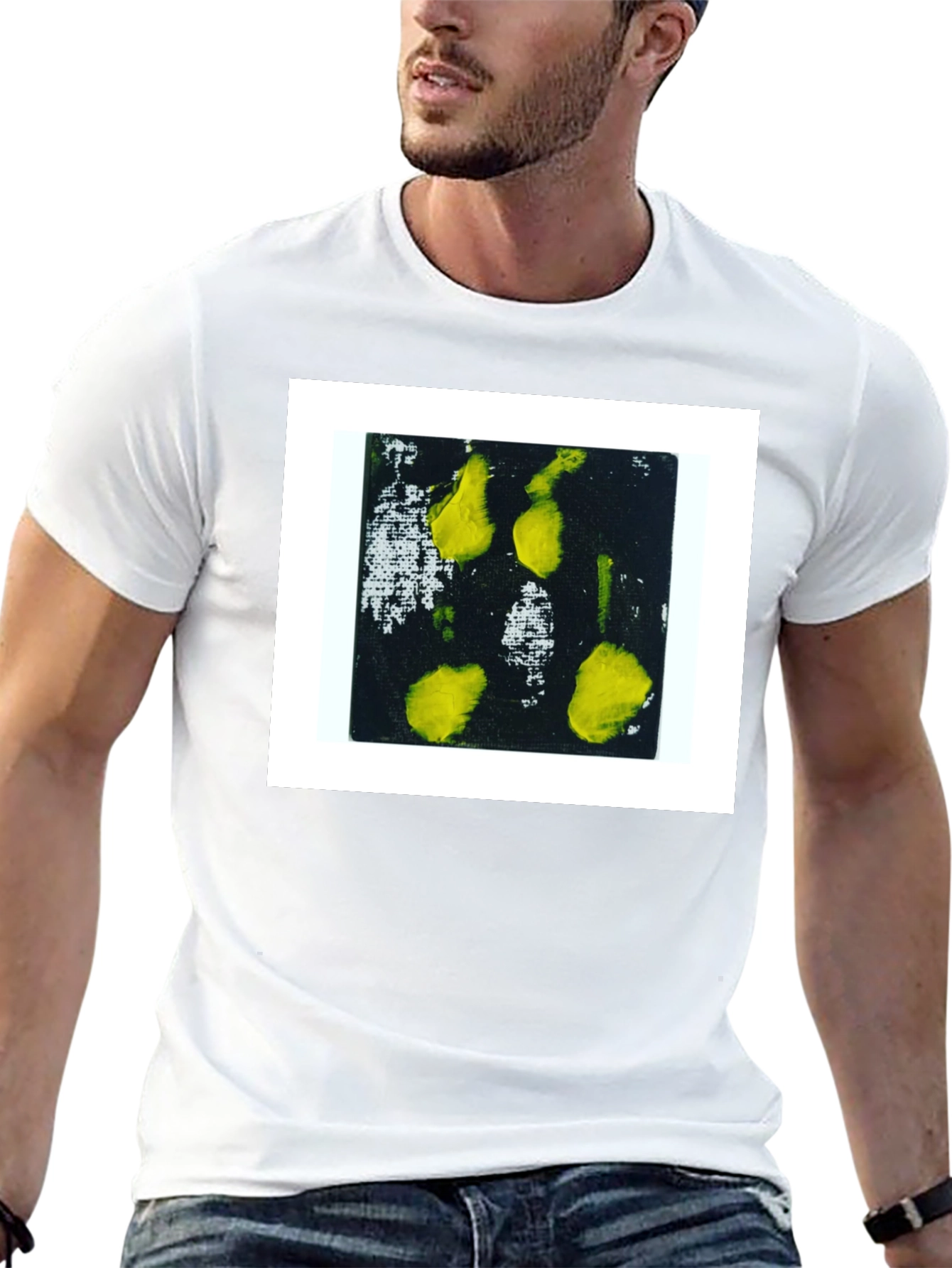 Abstract Print Black T-Shirt