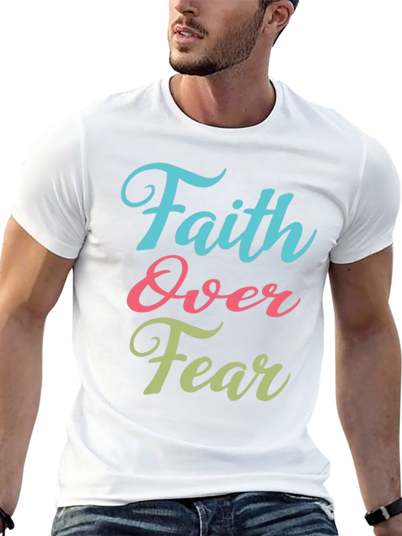 Faith Over Fear Graphic Tee - Stylish Comfort