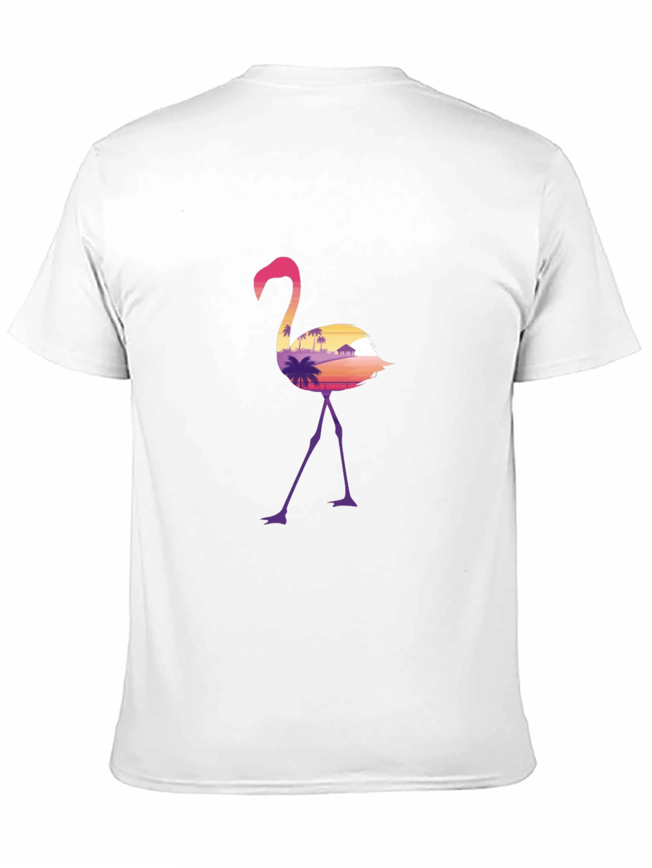 Flamingo Sunset Graphic T-Shirt