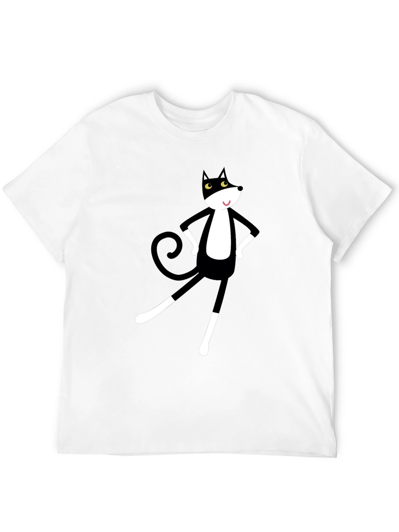 Cartoon Cat Graphic Tee