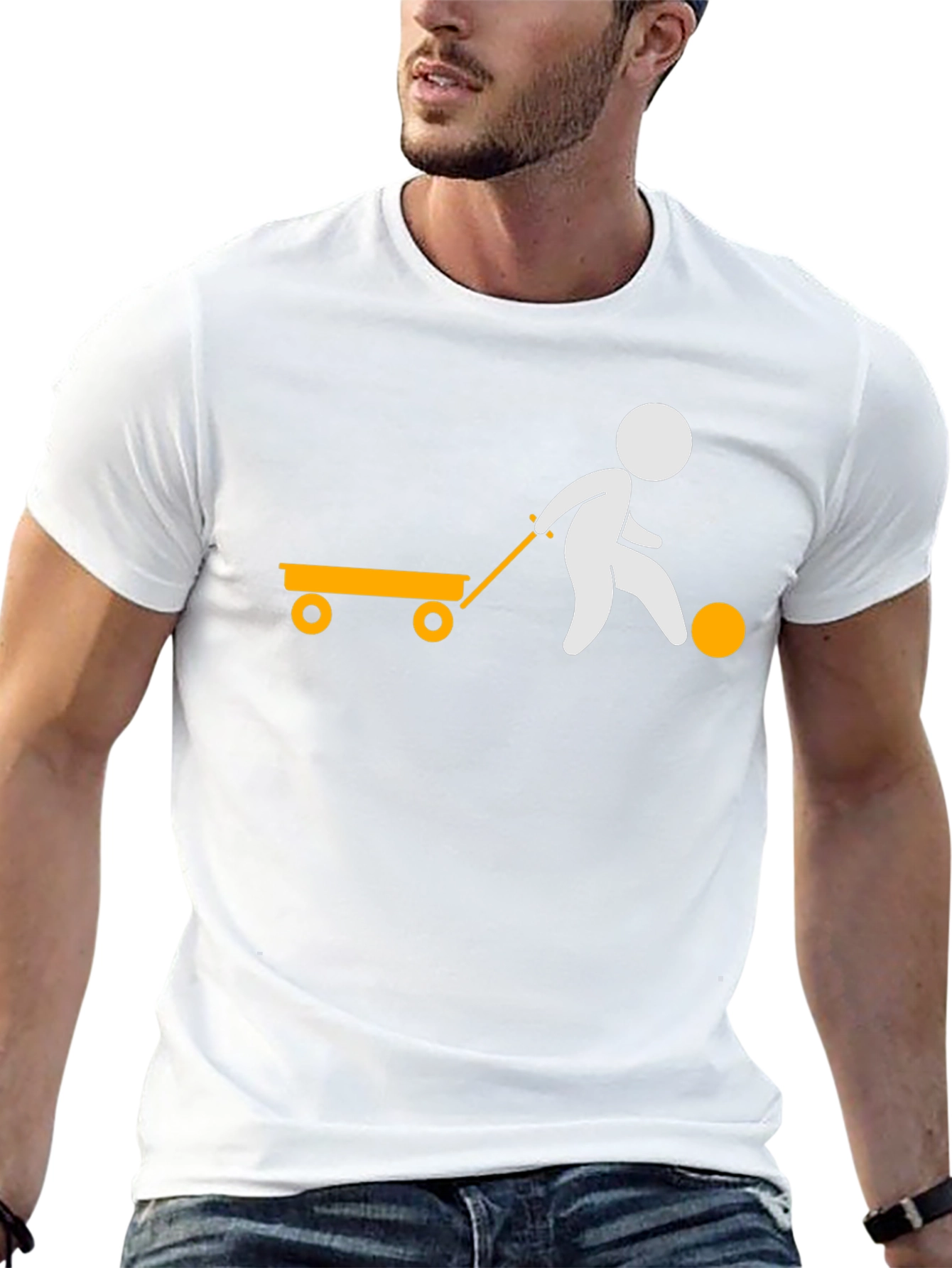 Stick Figure Wagon T-Shirt
