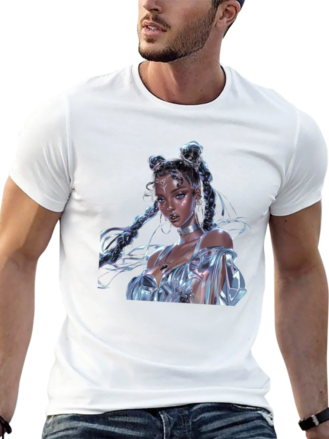 Anime Art Graphic Tee - Stylish Fashion Statement