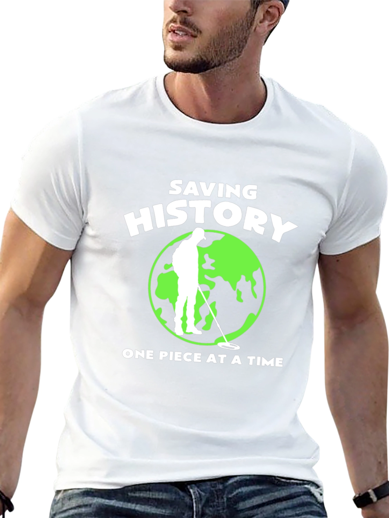 Saving History T-Shirt Metal Detecting Tee