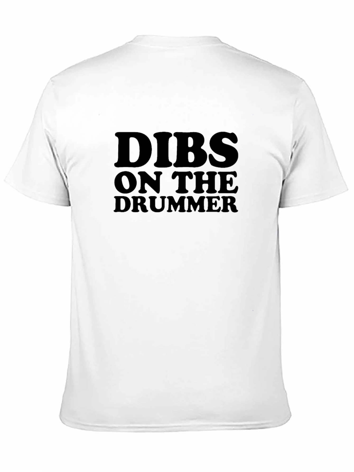 Dibs on the Drummer Black Graphic T-Shirt