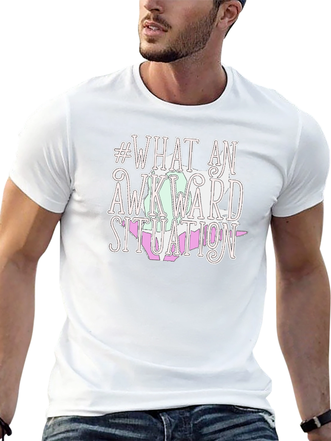 Awkward Situation Graphic T-Shirt