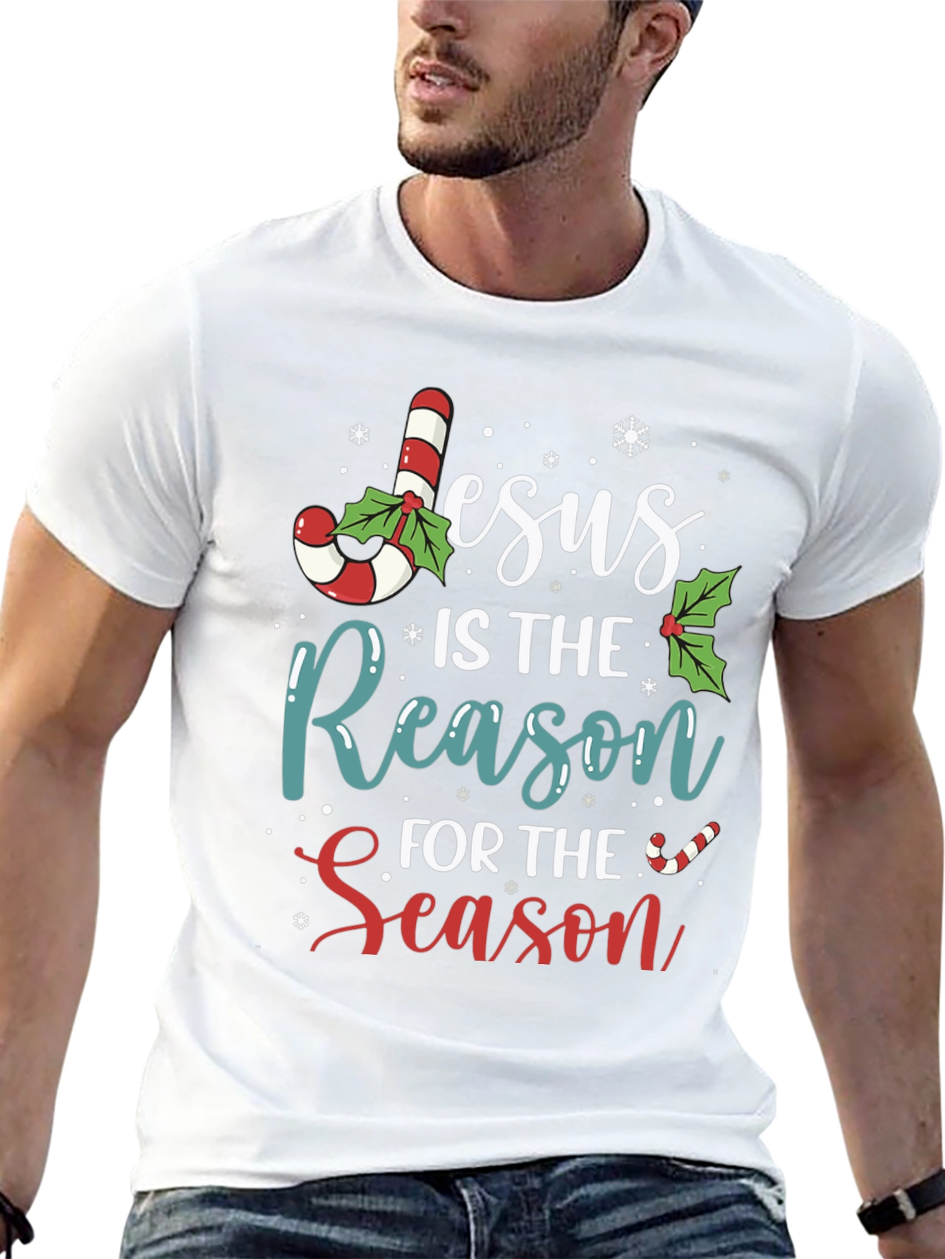 Jesus is the Reason T-Shirt - Christmas Holiday Tee