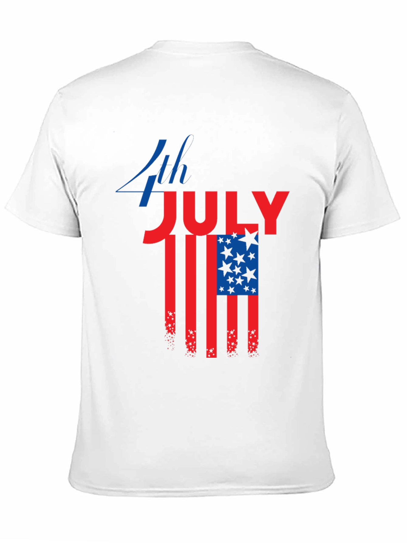 4th of July Patriotic American Flag Graphic Tee