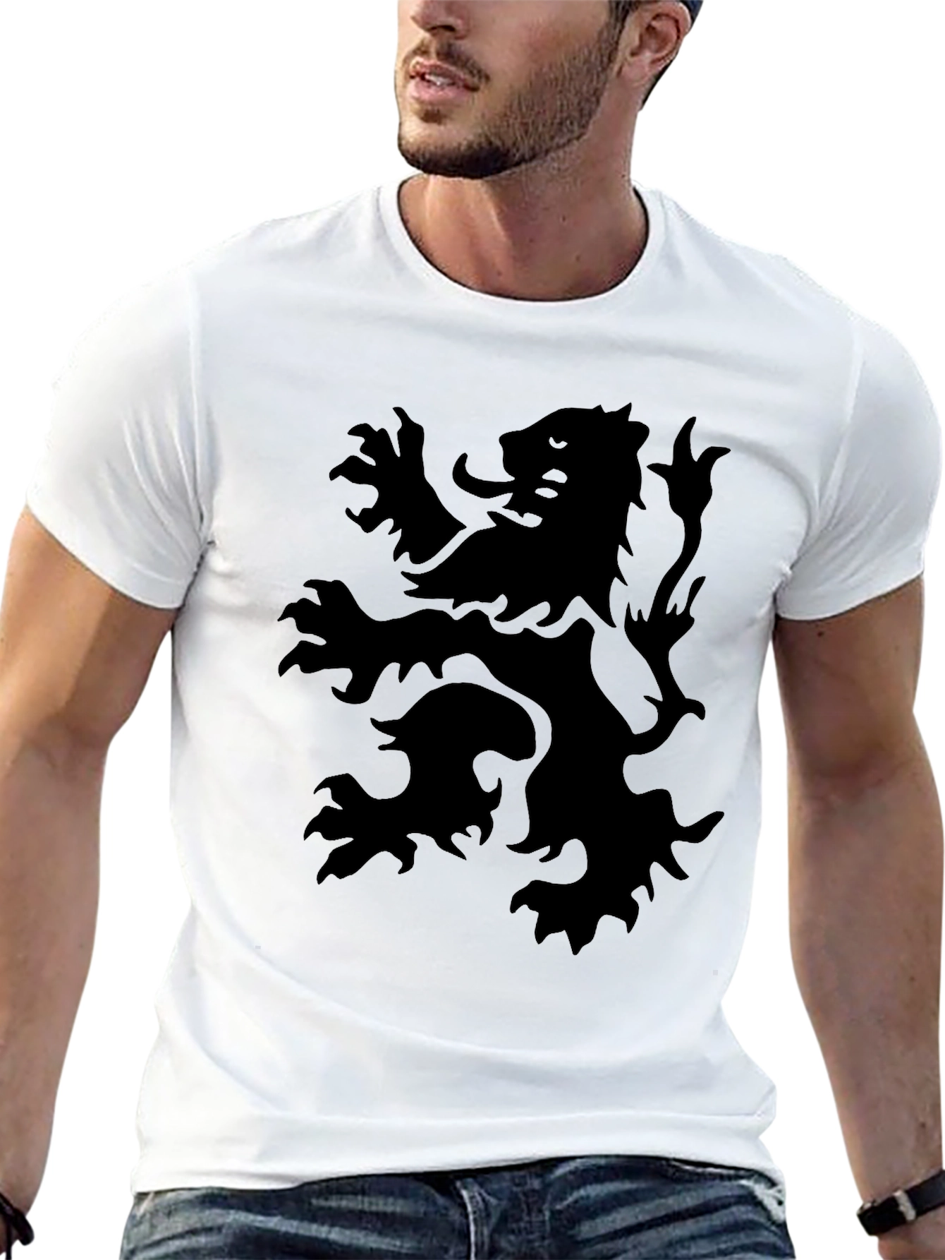 Black Lion Rampant Graphic Tee - Mens