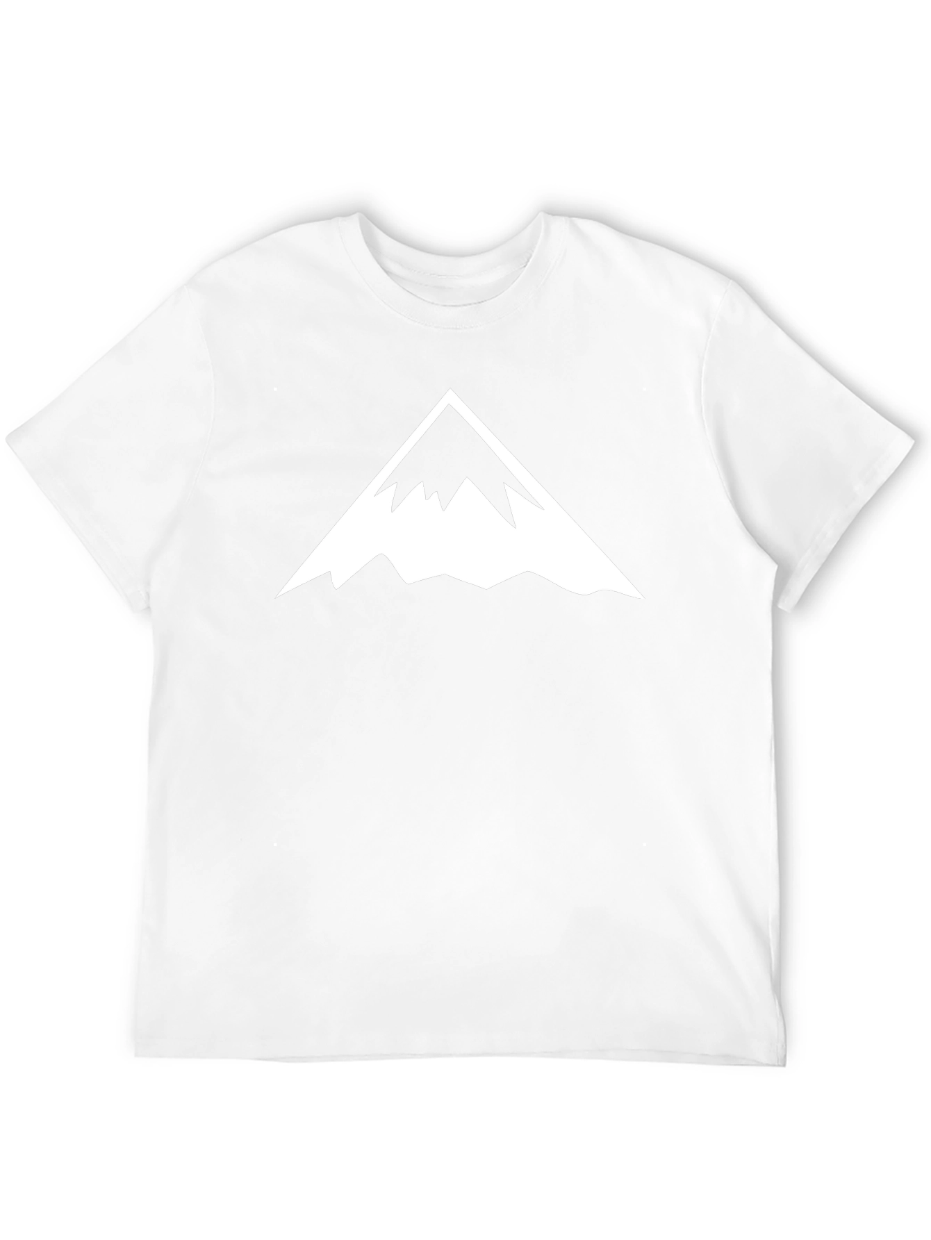 Mens Black T-Shirt with Mountain Peak Graphic