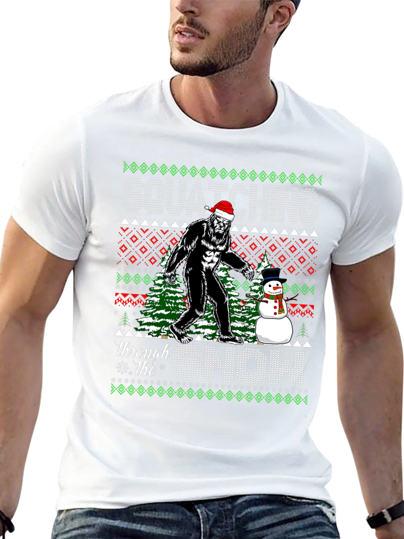 Squatching Through the Snow T-Shirt