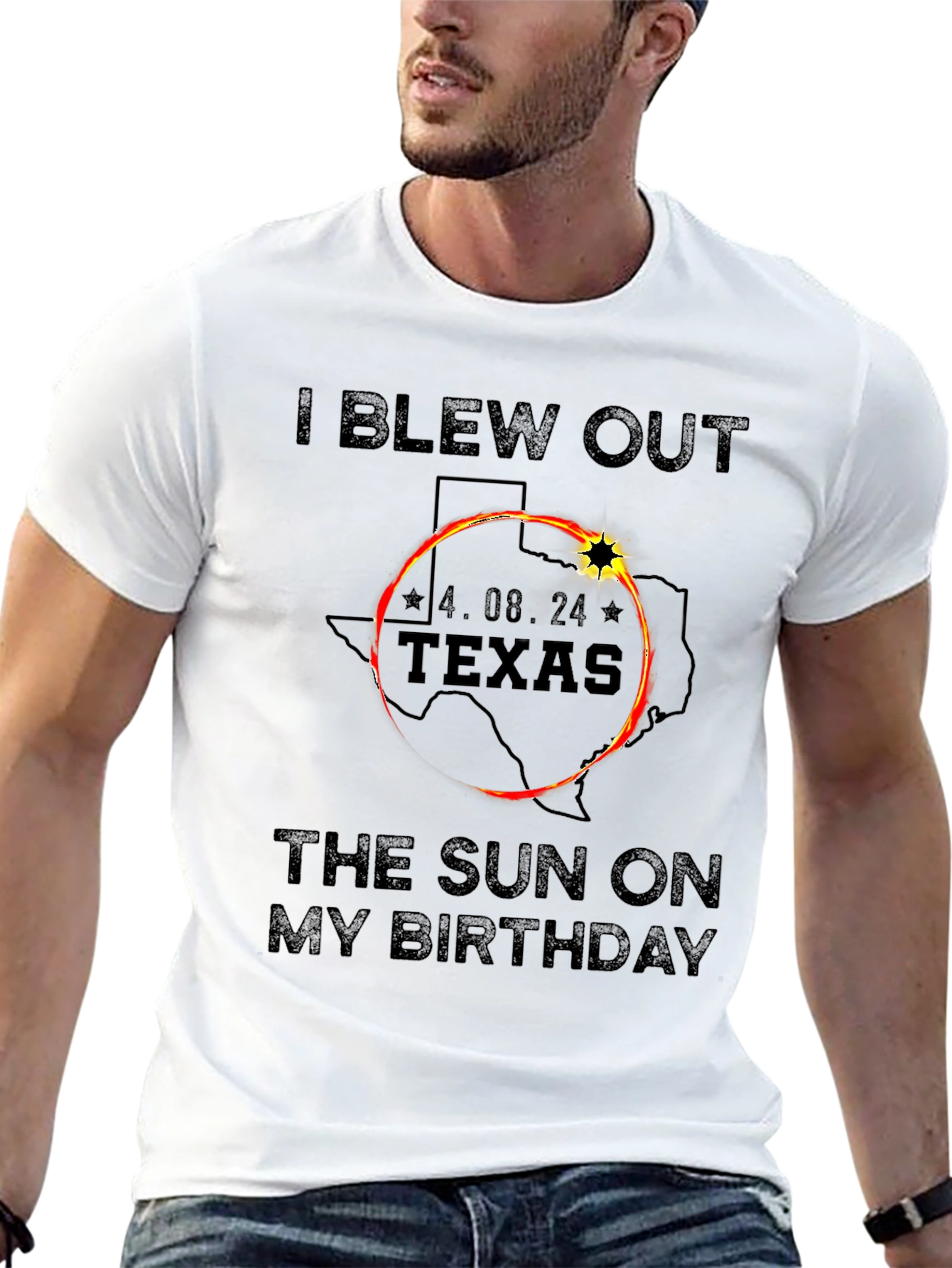 Eclipse Birthday Texas T-Shirt - April 8 2024