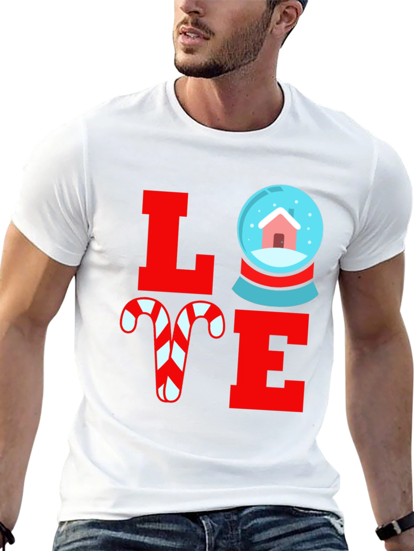 Festive LOVE Christmas Graphic Tee