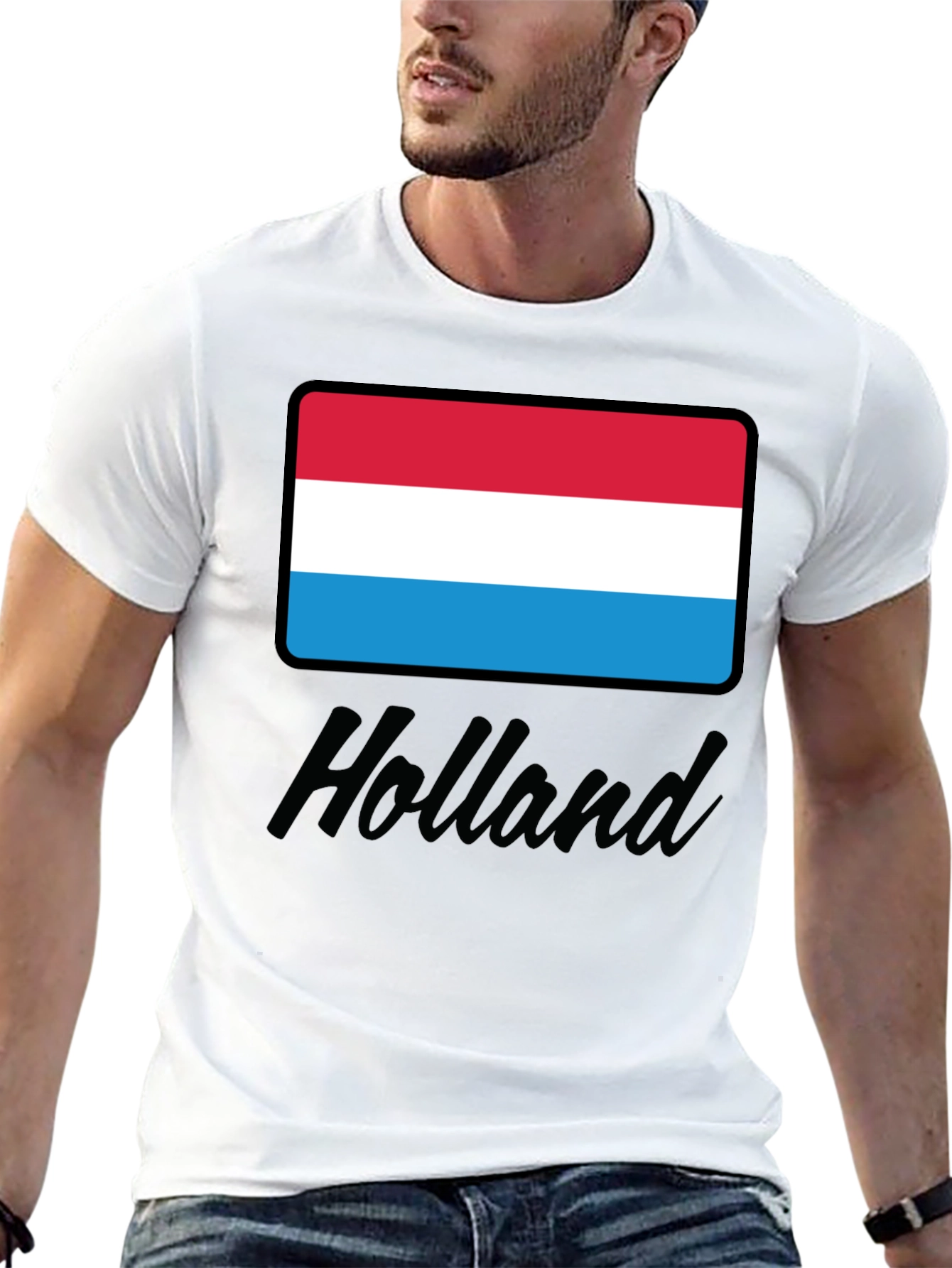 Luxembourg Flag T-Shirt - Holland Script