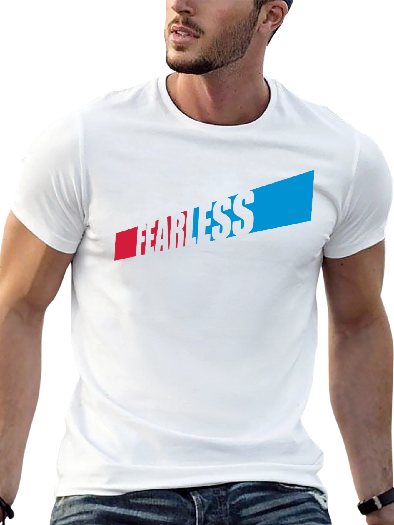 Fearless Graphic T-Shirt - Black Crew Neck Tee