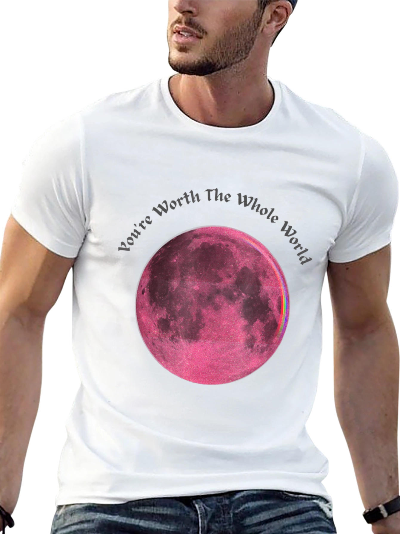 Worth the World Moon Graphic T-Shirt