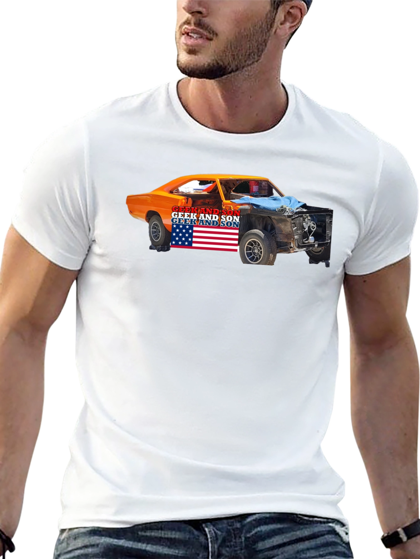 Geek and Son Car Graphic Tee