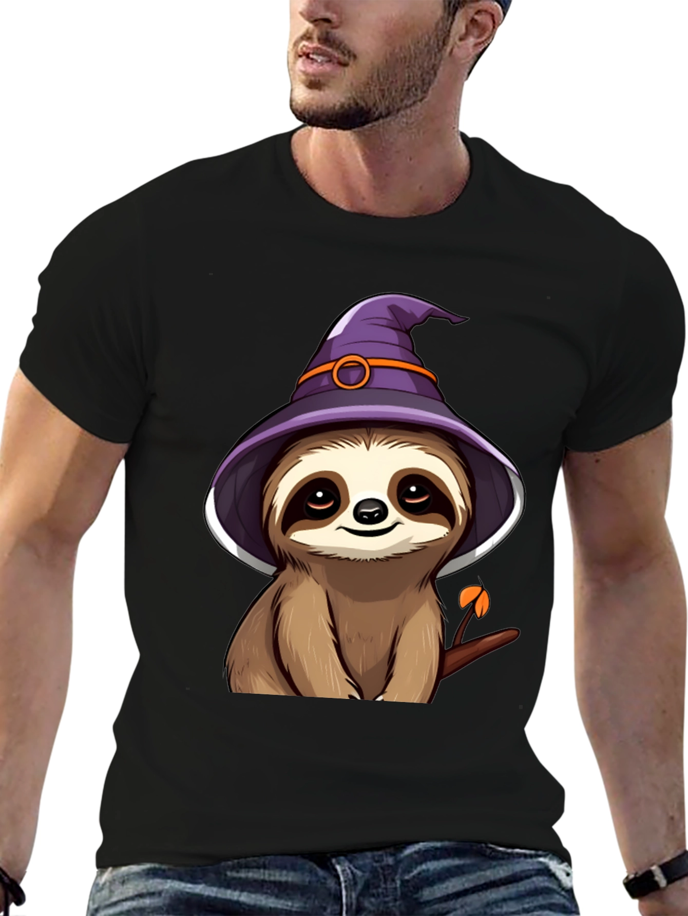 Sloth Witch T-Shirt: Spooky Season Style!