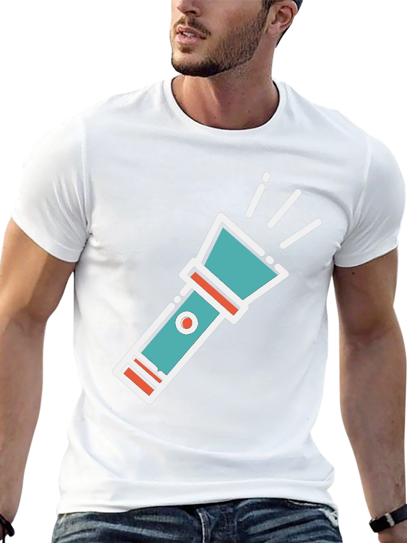 Flashlight Graphic Tee - Unique Design