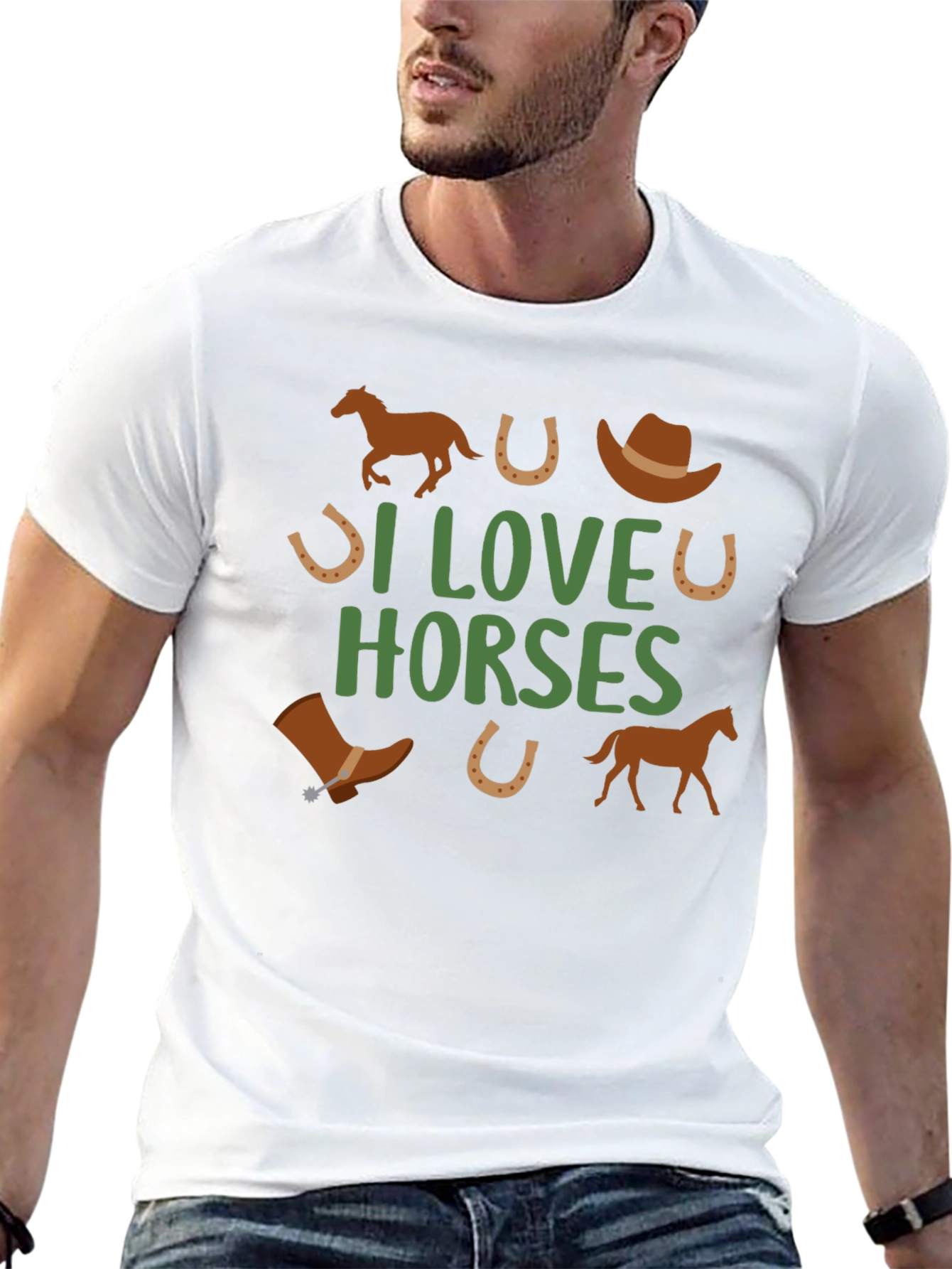 I Love Horses Graphic Tee