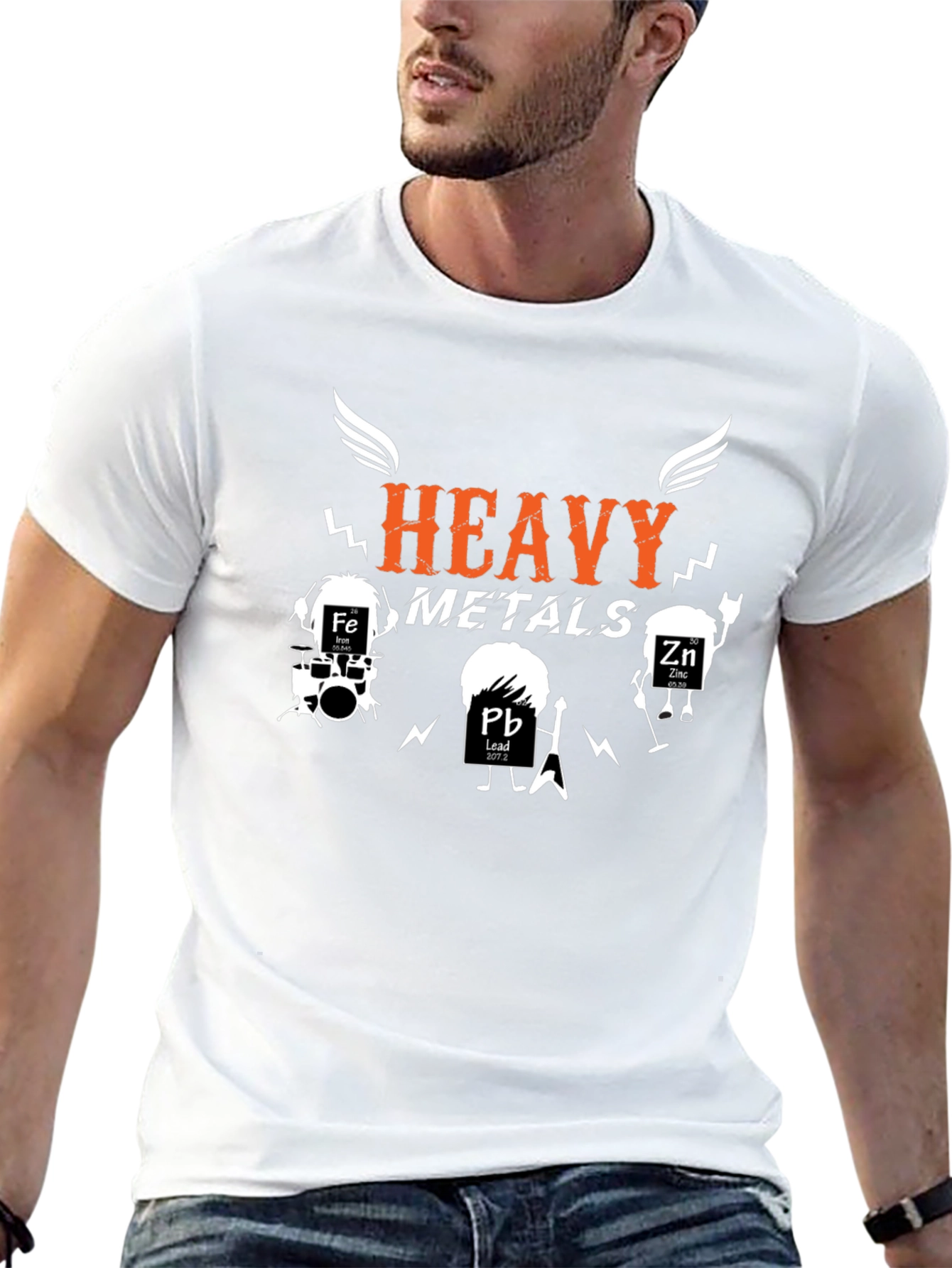 Heavy Metals Band T-Shirt Black Cotton Graphic Tee
