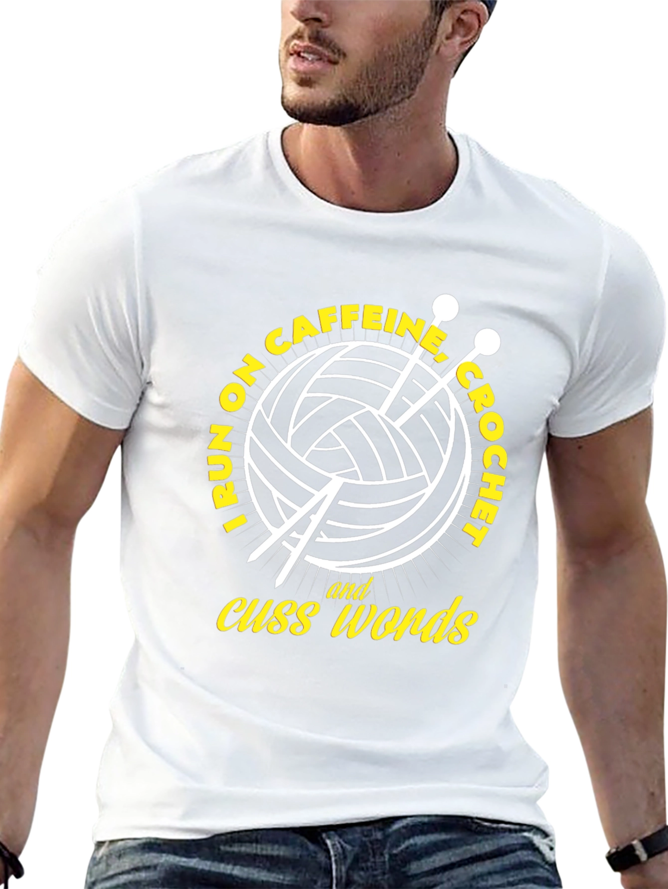 Caffeine Crochet & Cuss Words T-Shirt
