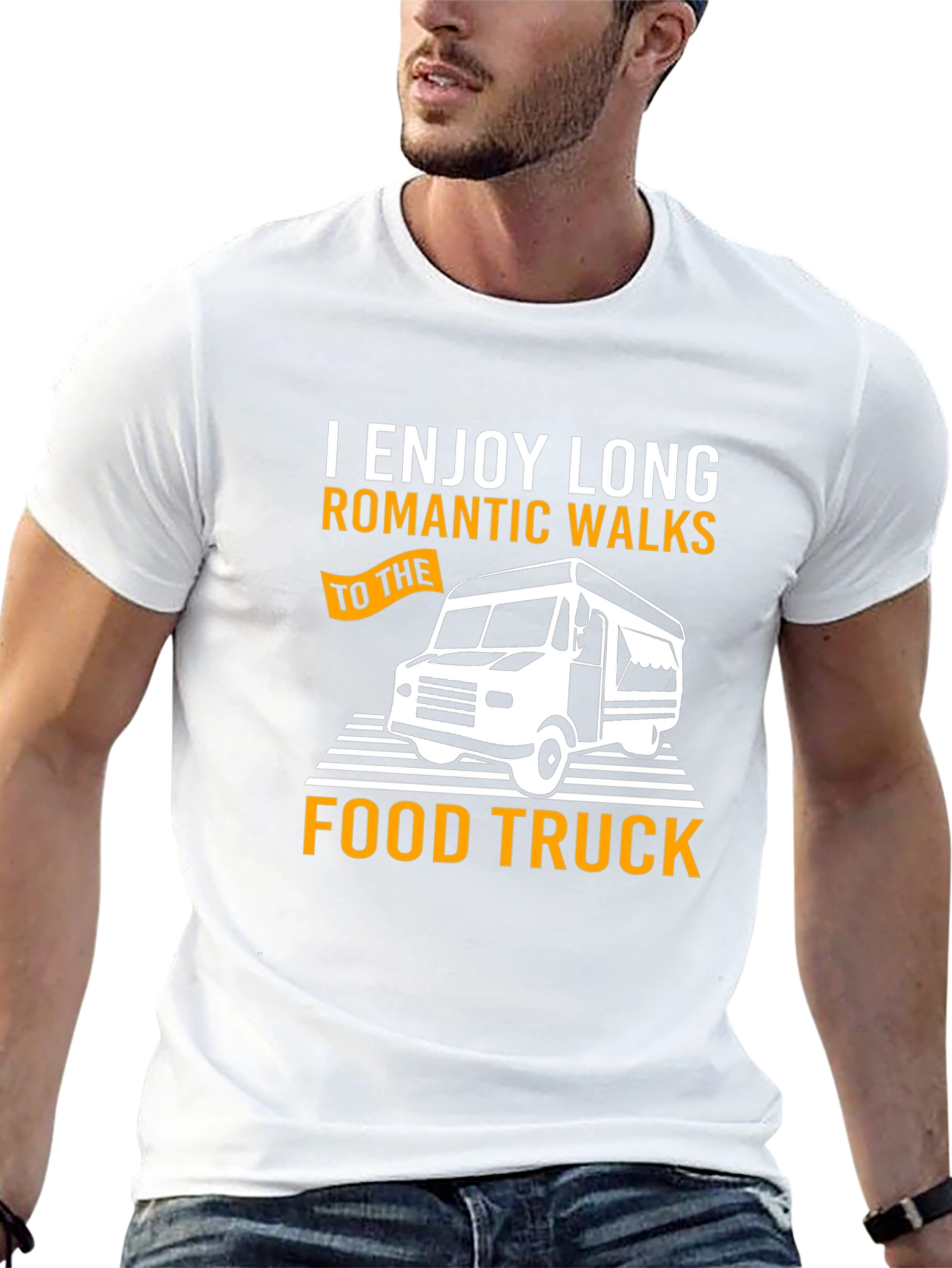 Romantic Food Truck T-Shirt - Long Walks Design