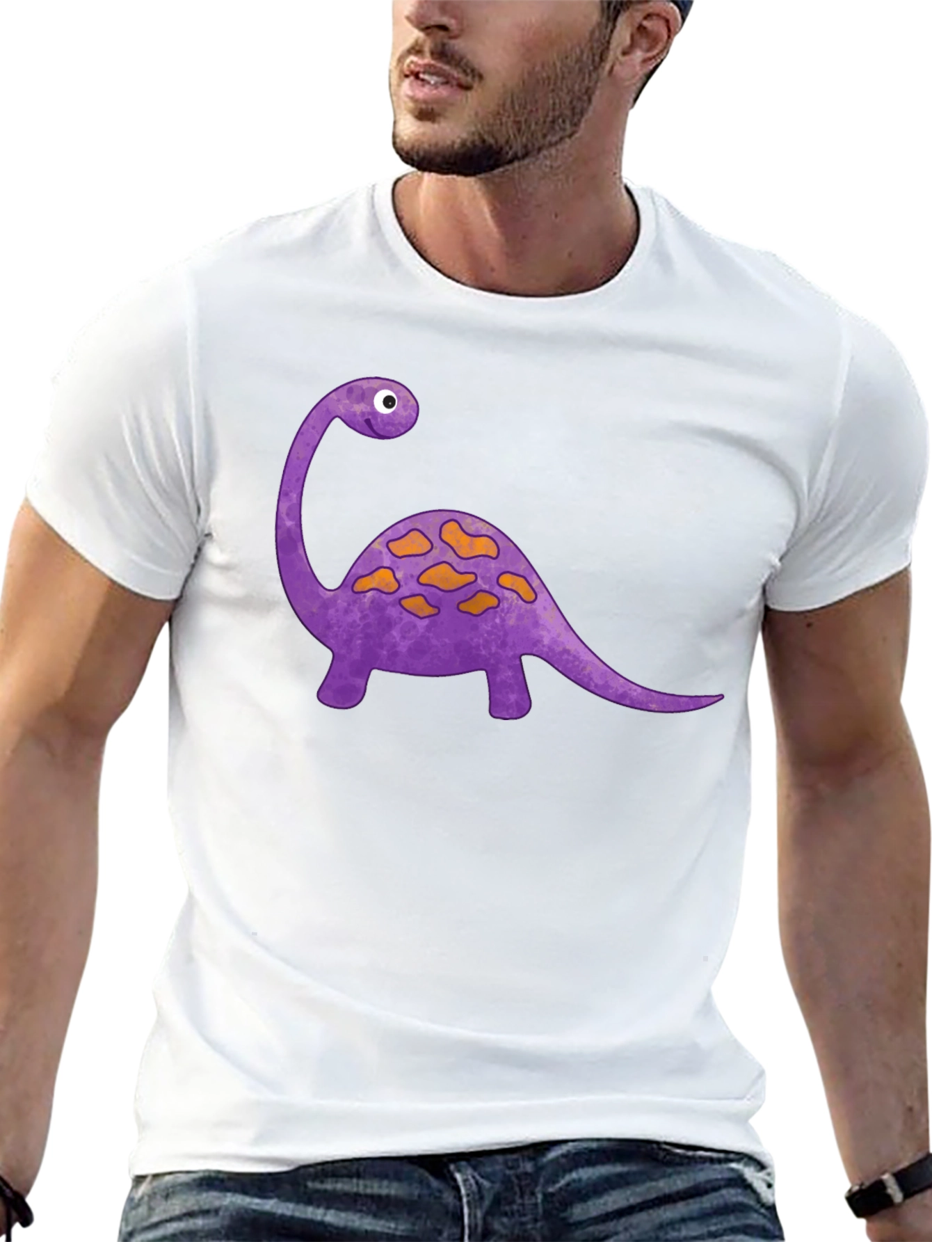 Dino Graphic Tee - Black Short Sleeve Shirt