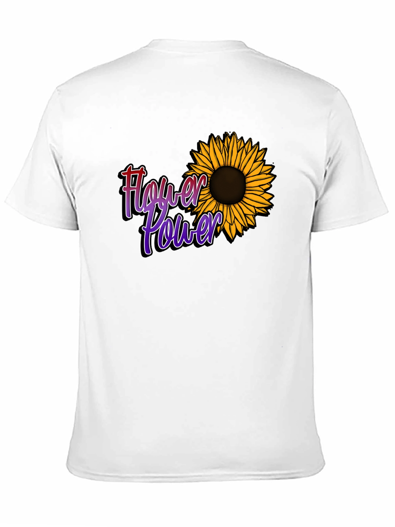 Flower Power Graphic Tee - Black