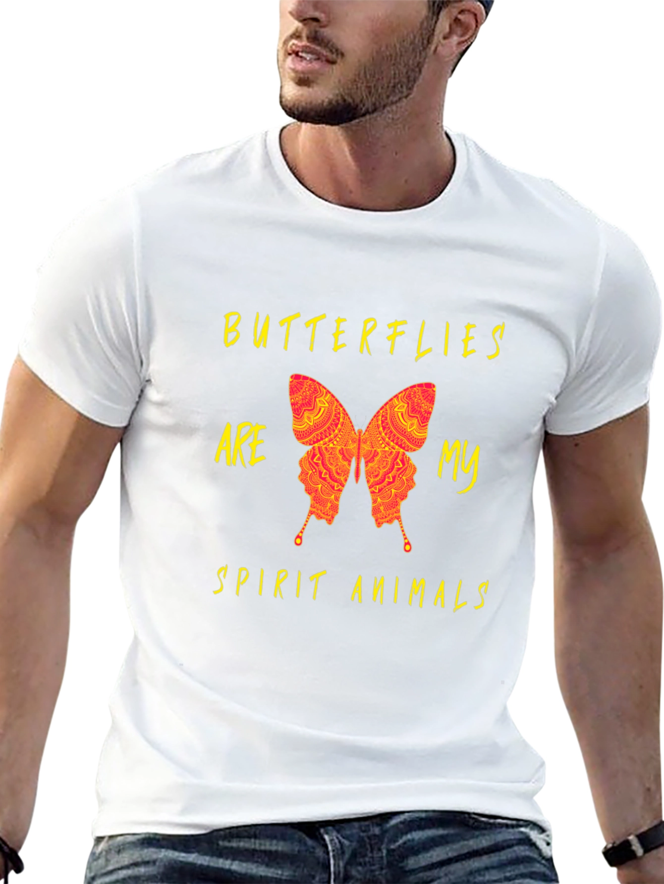 Butterfly Spirit Animal Graphic T-Shirt