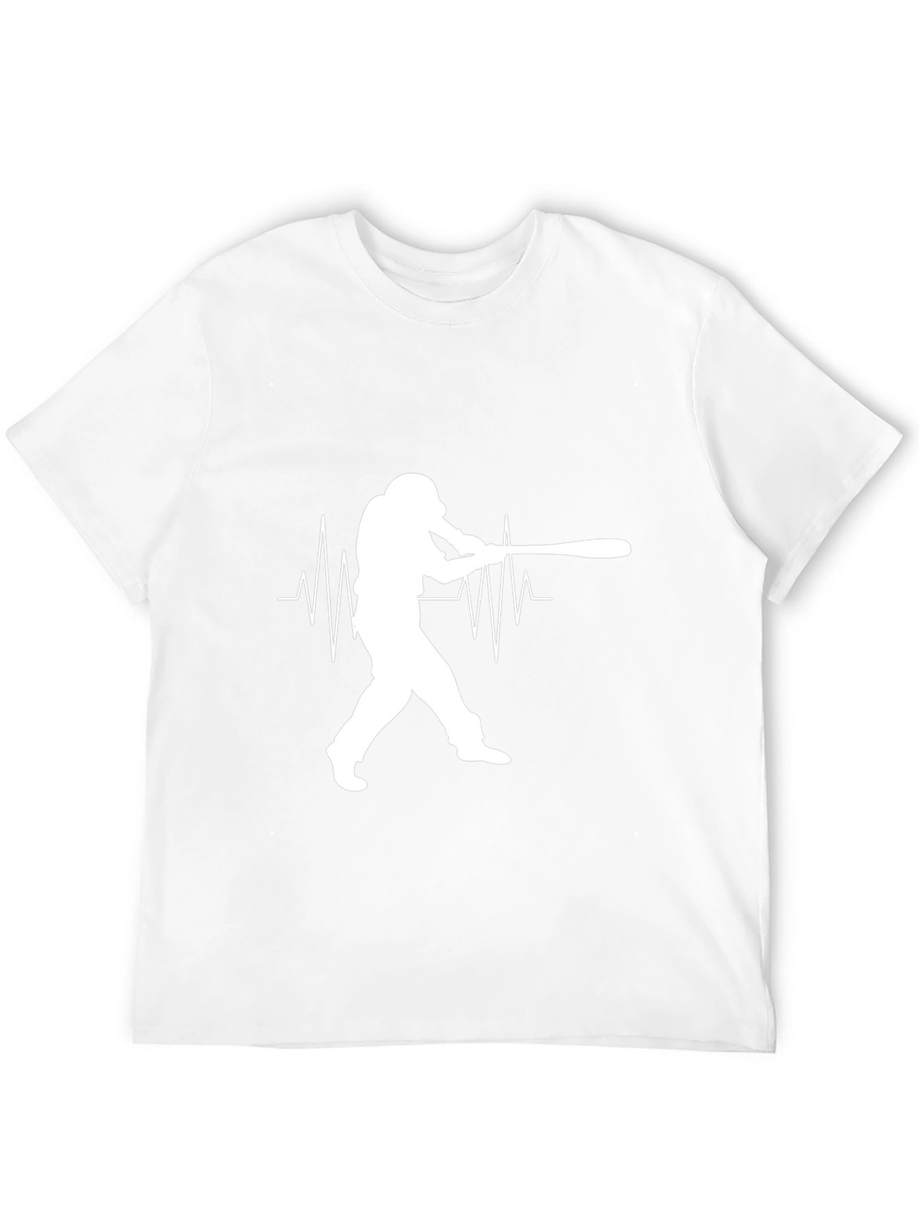 Baseball Heartbeat Tee - Black T-Shirt