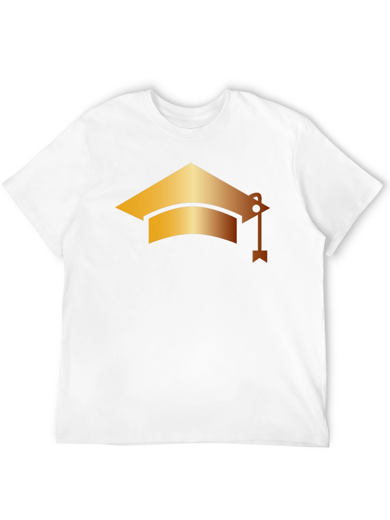 Graduation Cap Graphic Black T-Shirt