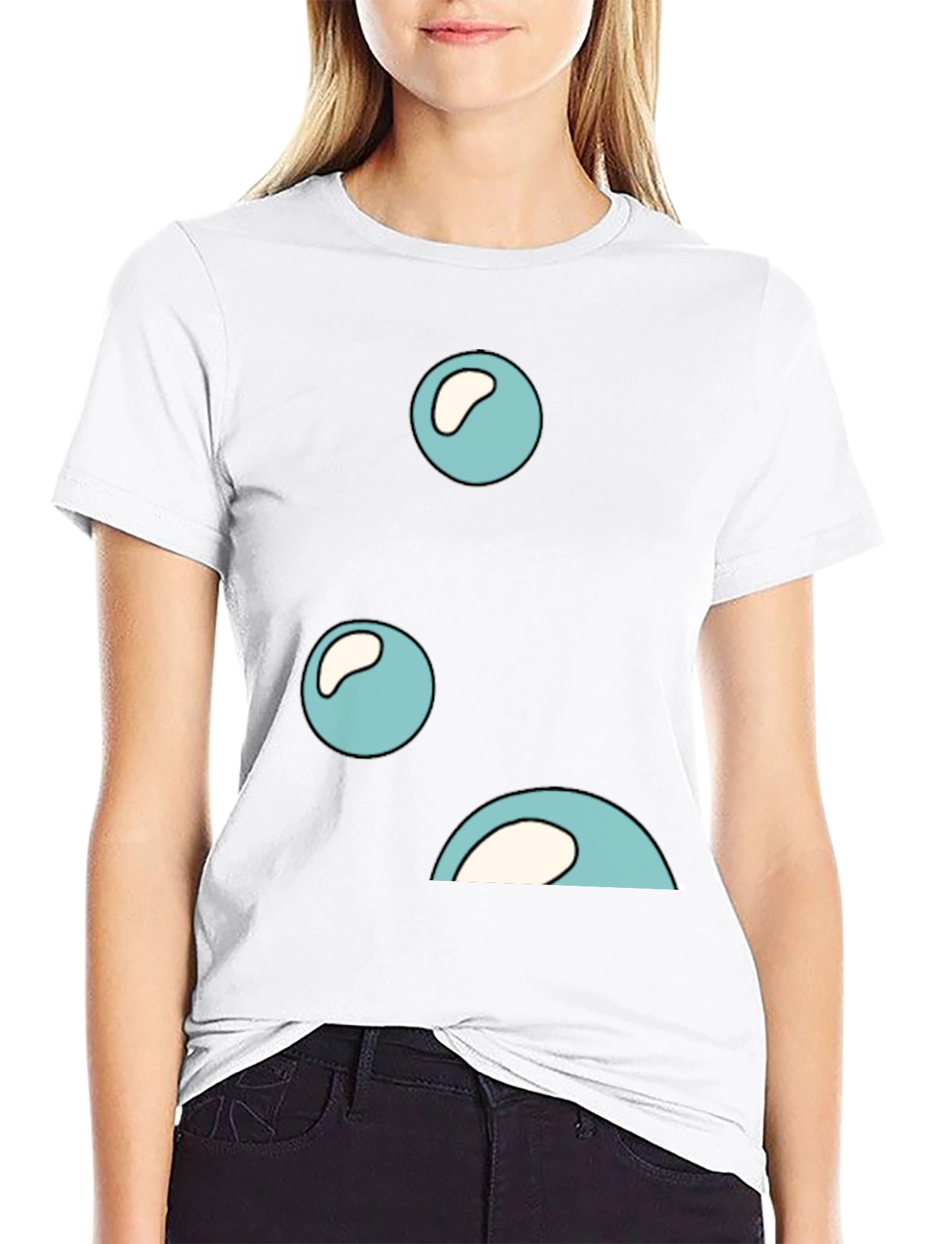 Bubbles Graphic Black T-Shirt
