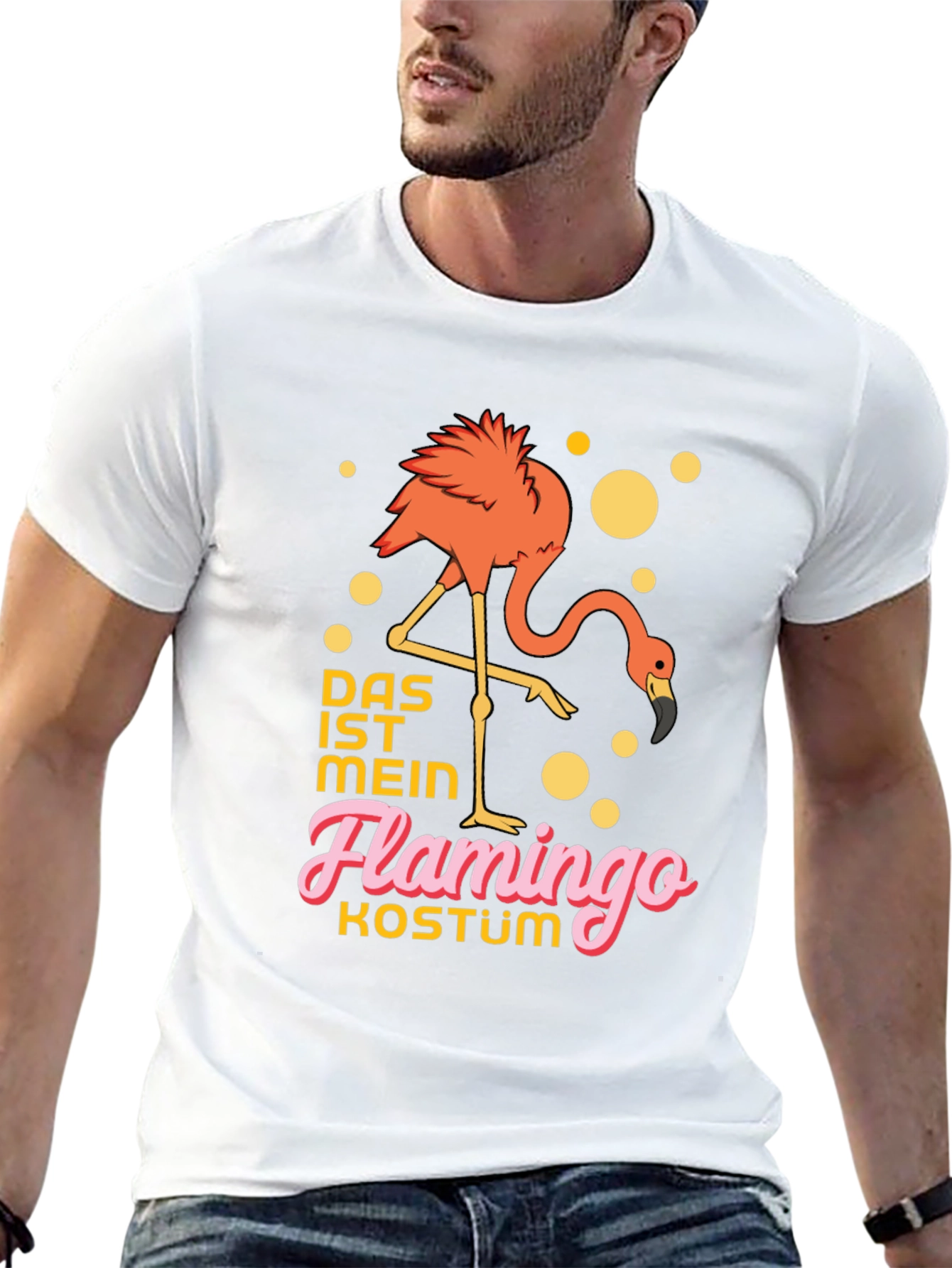 Flamingo Costume T-Shirt - Funny German Saying