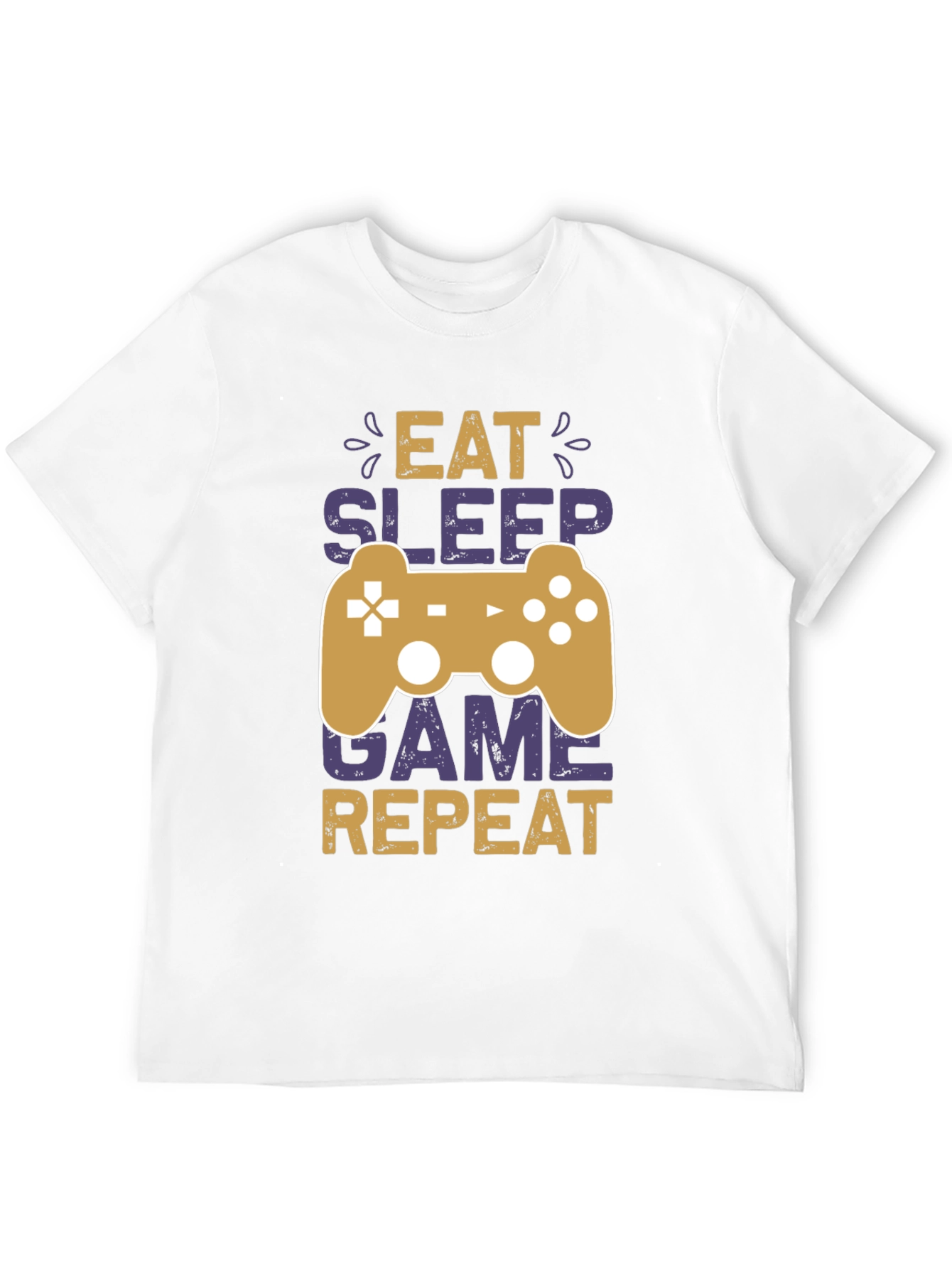 Eat Sleep Game Repeat Graphic Tee - Gamer T-Shirt
