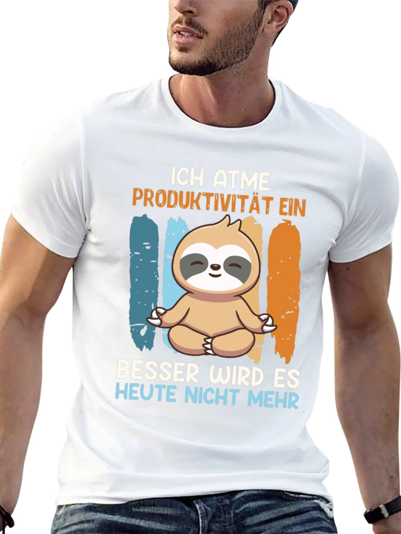 Ich Atme Sloth Meditation T-Shirt