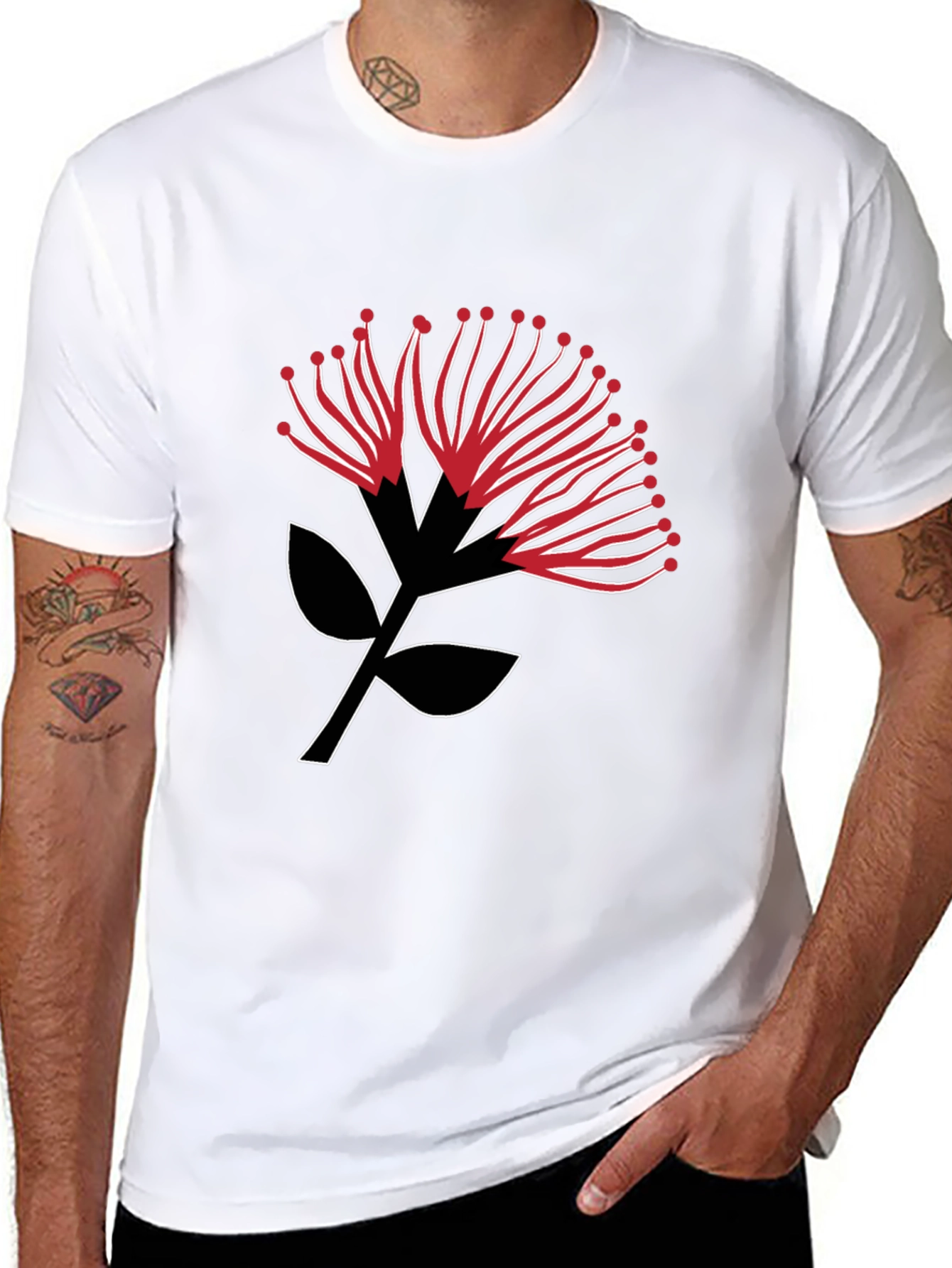 Floral Graphic Print Tee - Stylish Casual Wear