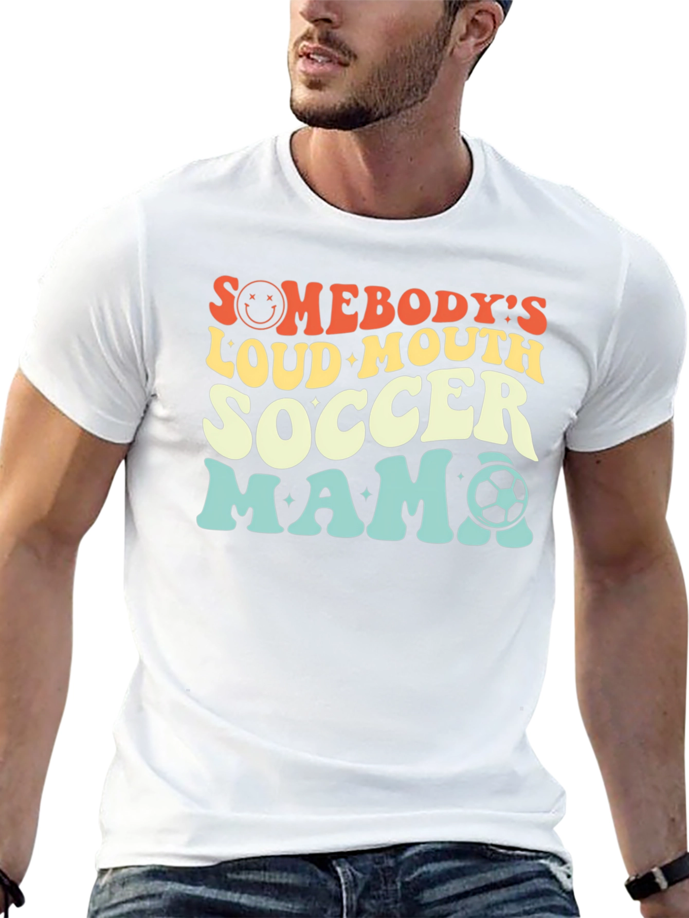 Somebodys Loud Mouth Soccer Mama Graphic Tee