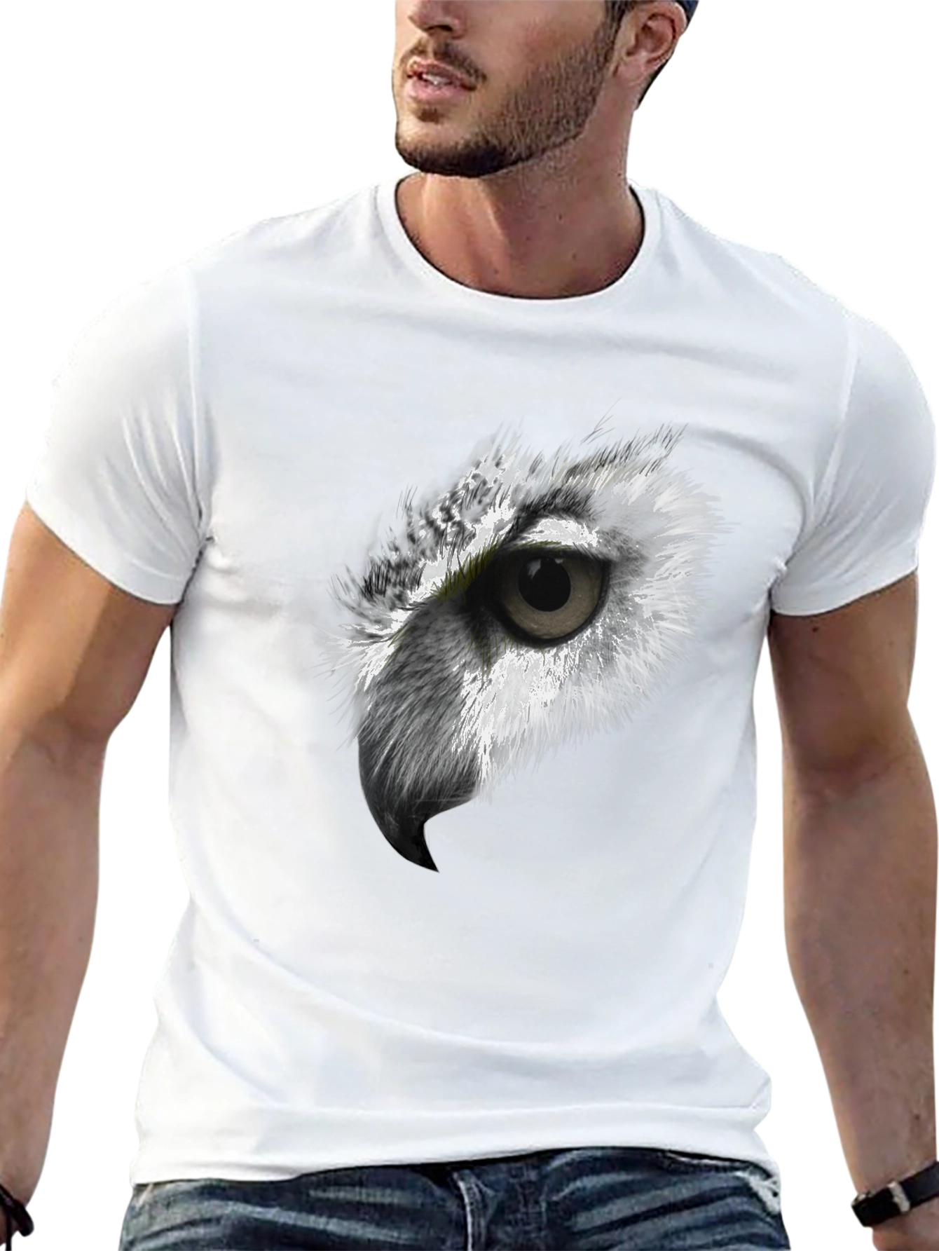 Owl Eye Graphic T-Shirt - Soft Cotton Tee